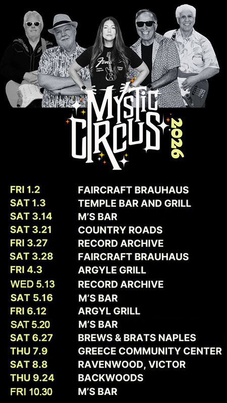 Mystic Circus upcoming 2026 shows list